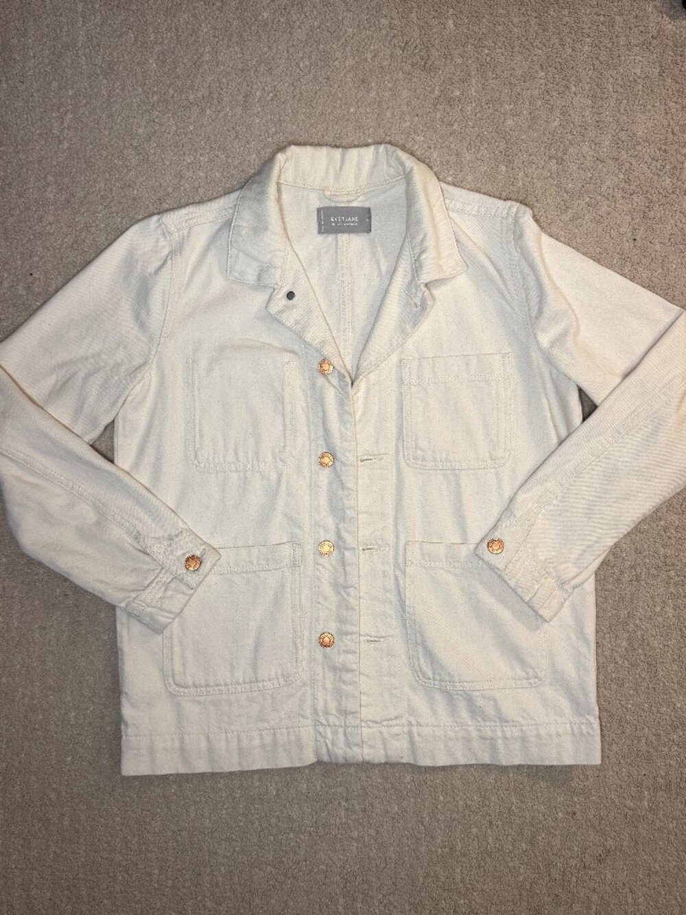 Everlane Women's Denim Chore Jacket - Small - Gently Worn - 100% Cotton